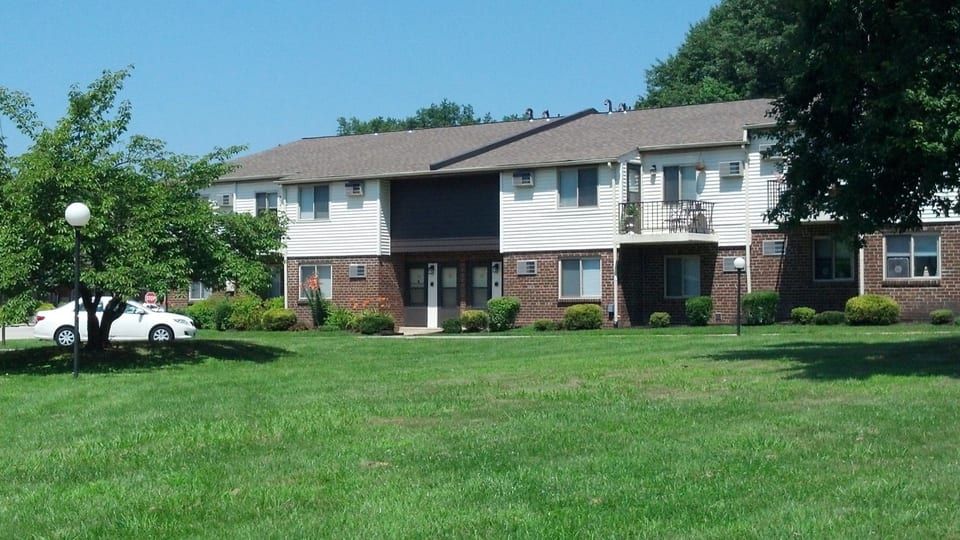 Apartment community grounds