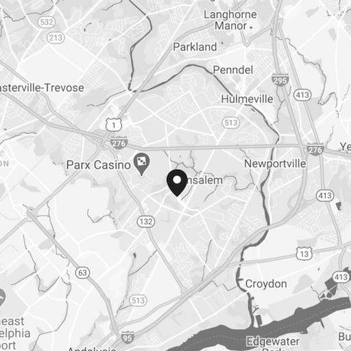 Map showing Center Point West location in Bensalem, PA